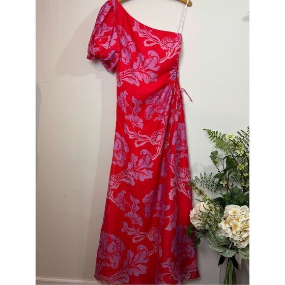 ANTHROPOLOGIE | KIVARI | Olina One Shoulder Maxi Dress | sz 8 | new nwt - Picture 2 of 16